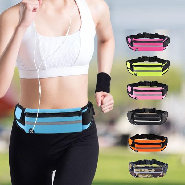 Sacs de taille pochette de course sac de ceinture sac d'entraînement Fanny poche de Jogging voyage argent support de téléphone portable pour Fitness Yoga