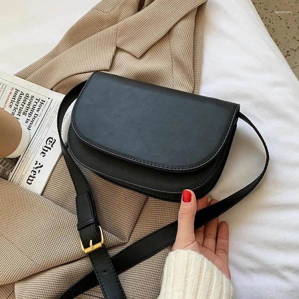 Bolsas de cintura Pequeño PU Cuero Crossbody para mujeres Invierno Hombro Pecho Moda Damas Bolsos y Monederos