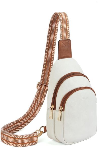 Sacs de taille petit sac à bandoulière pour femmes en cuir bandoulière sacs banane poitrine élégant léger solide sangle côté