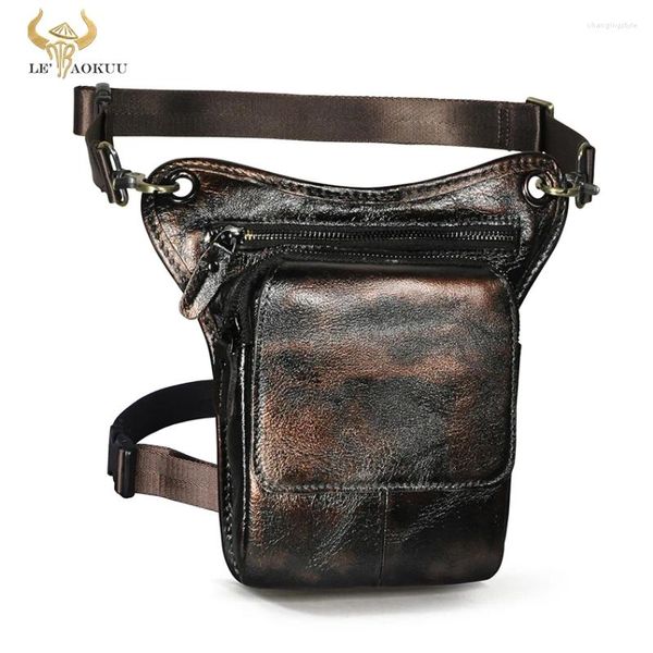 Sacs de taille Soft Original Leather Design Classic Small Sclinge Bag Sac Fanny Belt Belt Pack Drop pour hommes Femmes 211-1
