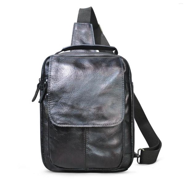 Sacs de taille en cuir souple Original pour hommes, sac de voyage Triangle de poitrine, ceinture Design 8 