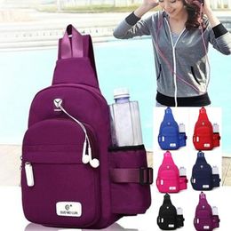 Riñoneras deportivas riñonera para hombre y mujer Oxford impermeable pequeño bolso de pecho viaje deporte hombro Sling mochila bandolera