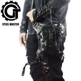 Taillezakken Steampunk Motorcycle been tas gothic voor mannen vrouwen kruis lichaam messenger retro rock schouder 2023