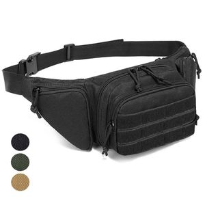 Sacs de taille Sac tactique Holster militaire militaire Fanny Pack Sling épaule à l'extérieur Assulte de poitrine dissimulée