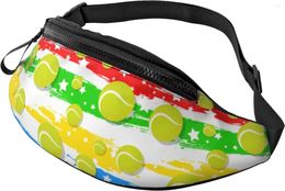 Sacs de taille Tennis imprimé Fanny Packs Pack pour femmes hommes sac à bandoulière fronde poche ceinture sangle décontracté course sport