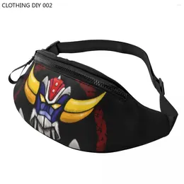 Sacs de taille UFO Robot Grendizer Fanny Pack pour voyage randonnée femmes hommes Goldorak Goldrake Grandize sac à bandoulière téléphone pochette d'argent