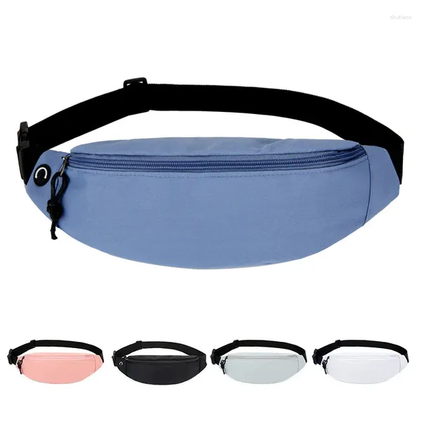 Sacs de taille Unisexe Fashion Oxford Tissu Sac Zipper Poitrine Sport Travel Girl Girl Belly Pocket Hip Bum Phone Fanny Pack