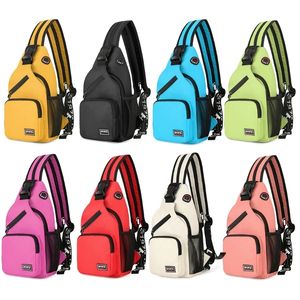 Waist Bags Unisex Small Sling Backpack Multipurpose Waterproof Crossbody Shoulder Chest Bag Travel Hiking Large Capacity Daypack 230422