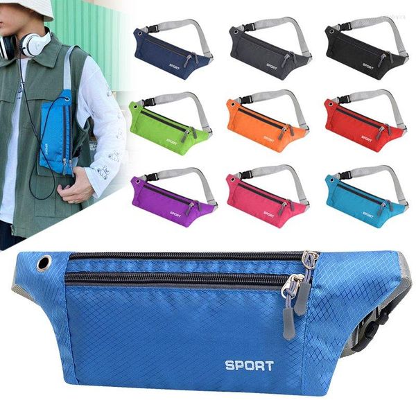 Sacs de taille unisexe sport course à pied cyclisme Jogging écouteur ceinture Pack sac pochette poche téléphone étanche femmes