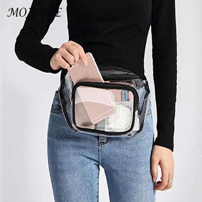 Waist Bags Unisex Transparent Chest Bag With Adjustable Strap Casual Crossbody Waterproof Travel Sling Festival Sports Games