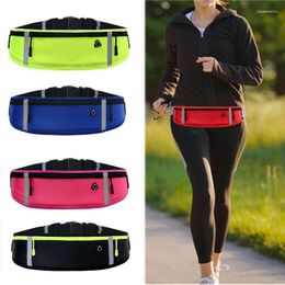 Sacs de taille unisexe Ultra-mince poche ceinture sac homme femmes étanche Portable Sports de plein air petit sac banane Bum hanche