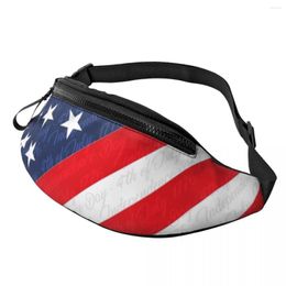 Taille Bags USA 4 juli Bag Onafhankelijkheidsdag Tieners Jogging Pack Patroon Polyester