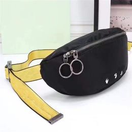 sacs de taille Waistpacks Sac à bandoulière off 2323 Nouveau 2022 blanc Marque Hommes Ceinture en toile jaune pu sac de poitrine sacoche polyvalente Messeng287C