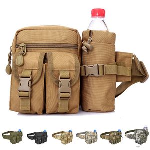 Taillezakken Waterdicht Nylon Men Fanny Pack Tactical Military Army Bag Wandelen Buiten Camping Schouder Bum Belt Sport Chest 221124