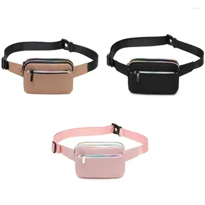 Bolsas de cintura Bolso de cinturón Fanny Pack Teleet Dinero en efectivo Light Sports Colors Papel de viaje de moda Zipper