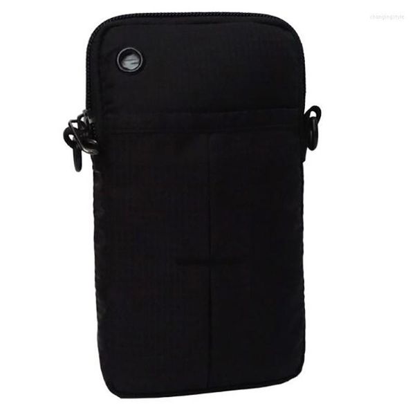 Sacs de taille femmes pour téléphone argent clés stockage Style Simple course hommes Sports de plein air Nylon paquet sac