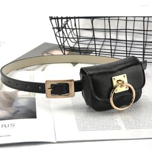 Heuptassen Dames Mini PU-leer Fanny Pack Casual zwarte stevige tas Meisjes Dames Eenvoudige reistas met afneembare riem