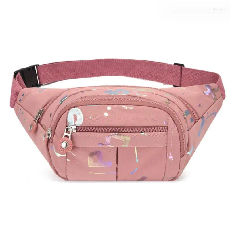 Sacos de cintura Mulheres Nylon Esportes Bolsa de Ombro Moda Anti Salpicos Feminino Ao Ar Livre Correndo Yoga Crossbody Pack