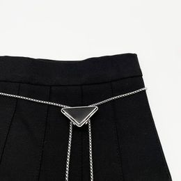 Cintura corrente cinto moda designer luxurys casual cintura correntes para mulheres vestido de festa marcas clássico carta prata cintura
