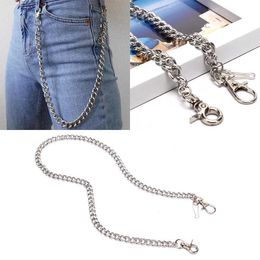 Ceintures de chaîne de taille 1 morceau de 60 cm de long métalclat en métal Hipster Pantter chaîne en jean porte-cale de ceinture de ceinture