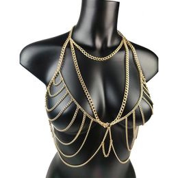 Taille ketting riemen lichaamsketen sexy keten ketting mode body sieraden buikketen dames bikini jurk trui accessoires bh -paar game cadeaus 230512