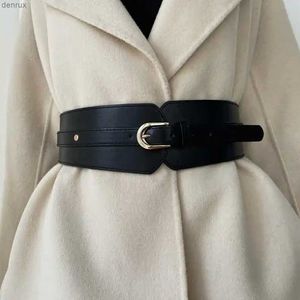 Taille -kettingbanden korset brede lederen riem is de perfecte accessoire/lederen taille riem voor vrouwen/brede taille riem/cadeau voor vriendinl240416