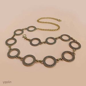 Ceintures de chaîne de taille Fashion Gold Chain Belt femelle Route Desinger ajusté pour femmes de haute qualité Brand de luxe Punk Metal Robe Scab