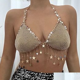 Ceintures de chaîne de taille Ingemark Boho Y sous-vêtements femmes Bikini gland soutien-gorge été plage danse Festival accessoires bijoux 230512 Drop Deliv Dhaha