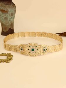 Ceintures de chaîne de taille luxe arabe kaftan métalche chaîne de taille femme robe de mariée de mariée