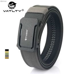 Ceintures de la chaîne de taille Vatlty Nouvelle ceinture militaire pour hommes en nylon robuste en métal boucle automatique de boucle de police