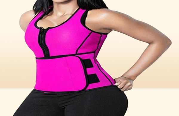 Taille Cincher Shaper Sweat gilet formateur ventre ceinture contrôle Corset corps Shapersfor femmes grande taille S M L XL XXL 3XL 4XL8351959