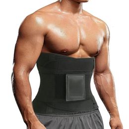 Taille Cincher Trimmer Mannen Taille Trainer Riem Rugondersteuning Wrap Fitness Gym Body Shaper Riem Afslanken Buik Corset Workout Gordel 240306