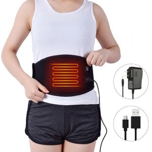 Coussin chauffant à la taille ceinture Portable Massage infrarouge lointain pour le soulagement des douleurs abdominales au dos prise en charge américaine