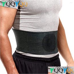 Support de taille 1pcs ceinture de hernie ombilicale reliure abdominale pour hernies du nombril ou soulagement de la douleur au nombril orthèse de livraison directe Sports Out Otbpk