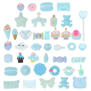 Support de taille Environ 50pcs DIY Phone Case Decors Résine Craft Charm Ornements Accessoires