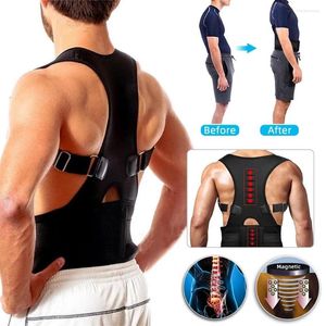 Souilli de la taille Correction de posture magnétique réglable Correcteur Corset Back Brace Lumbar Straight for Men Women S-xxl