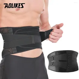 Soutien de la taille Aolikes Back Brace Bas-Douleur Relief avec 4 séjours Lumbar Dual Adjudable Stracles réglables