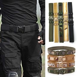 Taille Support Army Style Combat Belts Quick Release Tactical Belt Fashion Men Militaire canvas tailleband Outdoor Hunting Hiking Tools