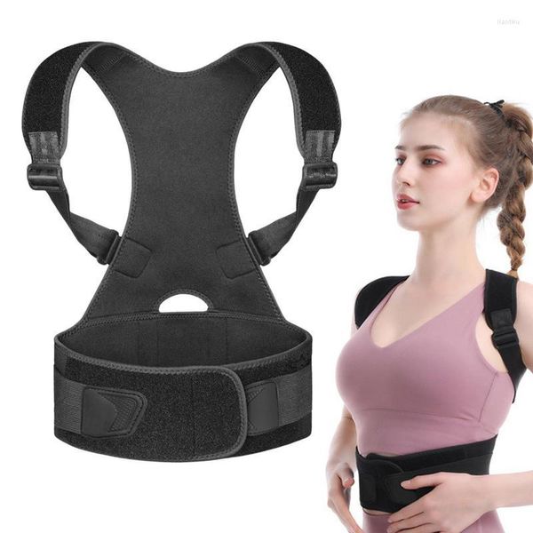 Soporte de cintura Soporte de espalda para postura Hombro transpirable Plancha ajustable Mujeres y hombres Lumbar