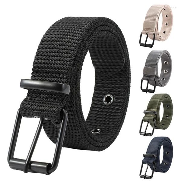 Soporte de cintura Moda casual Diseñador de lujo Jeans Cinturón Hombres Nylon Correas Tela Ejército táctico Canvasbelts para correa deportiva militar