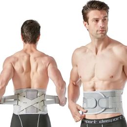 Support de taille Support de compression attelle de taille de protection ceinture lombaire ceinture de soutien de la colonne vertébrale pour la taille formateur sport soulagement de la douleur sciatique 231205