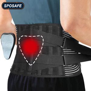 Soporte de cintura Elstiac Lumbar Back Belt Trainer Almohadilla ajustable con 6 Estancias Abdominal Binder Fitness Gym Cinturones Mujeres Hombres 230608