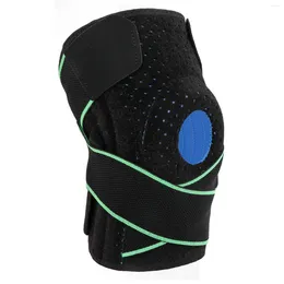 Soporte de cintura rodilla almohadilla de rodilla gancho y pasta de bucle ajustable suave suave y cómodo bien ok tela para ciclismo