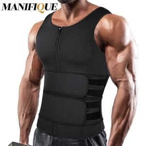 Waist Support Men Slimming Body Shaper Trainer Vest Shirt Sauna Sweat Compression Undershirt Workout Tank Tops Shapewear Fat 230614