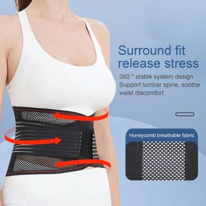 Soutien de la taille Ceinture de sport minimaliste Bords finement enveloppés Entraînement de la plaque d'ajustement en acier Surround - Absorption