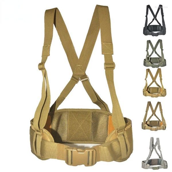 Soporte de cintura Molle cinturón táctico faja de combate juego de guerra ejército al aire libre bolsa de caza portador ajustable suave acolchado