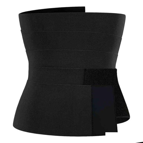 Soutien de taille Nouveaux formateurs à glissière Shapewear Body Shaper Femmes Girdling Band Corset Ceinture de transpiration Ceinture réglable Fournitures de fitness Ux Dhmpx