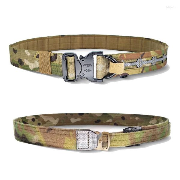 Ceinture tactique originale TF51 de soutien de taille importée TEGRIS boucle de serpent en métal à haute résistance en fibres système MOLLE Combat 1.75