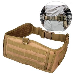 Taille Support Outdoor Nylon Tactical Army Militaire Uitrusting Molle Combat Battle Loaring Belt Belt Cummerbunds Tailleband