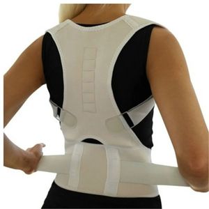 Soutien de la taille Correcteur de posture Thérapie magnétique Clavicule Retour Lisseur Épaule Brace Correction de la ceinture lombaire Réglable Hommes Femmes 230613